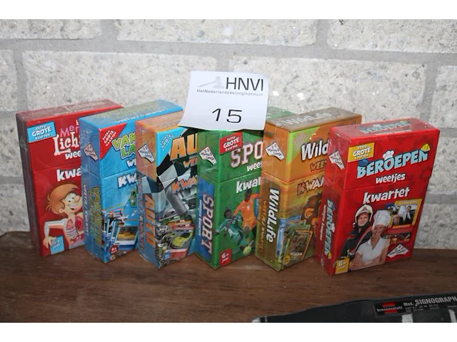 Zes weetjeskwartetten. - afbeelding 1 van  1