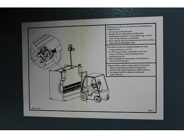Zetbank durma ad-r 30220 met bedieningspaneel da 66t en diverse zetstukken. werkbreedte 3050 mm. perscapaci... - afbeelding 6 van  20
