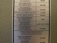 Zetbank zafan uck50-2550. bouwjaar 1996. max. perskracht 500kn. werkbreedte 2500 mm. - afbeelding 3 van  13