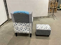 Zetel met poef - afbeelding 5 van  7