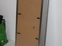 Zeven aluminiumkleurige fotolijsten 35 x 10 cm. - afbeelding 2 van  2