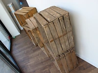 Zeven houten kistjes. afmeting 50 x 40 x 30 cm. - afbeelding 1 van  3