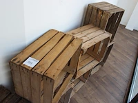 Zeven houten kistjes. afmeting 50 x 40 x 30 cm. - afbeelding 2 van  3