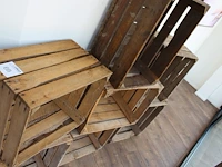 Zeven houten kistjes. afmeting 50 x 40 x 30 cm. - afbeelding 3 van  3