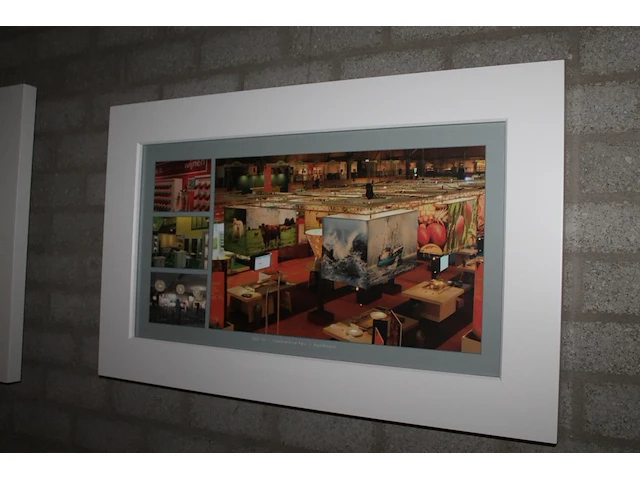 Zeven lijsten met beursprints en reclameopdruk. afmetingen twee maal 72 x 72 cm en drie maal 65 x 85 cm en ... - afbeelding 4 van  5