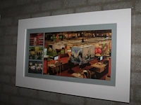 Zeven lijsten met beursprints en reclameopdruk. afmetingen twee maal 72 x 72 cm en drie maal 65 x 85 cm en ... - afbeelding 4 van  5