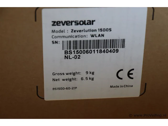 Zeversolar model zeverlution 1500 s zonne-omvormer - afbeelding 3 van  6