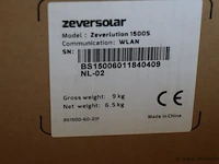 Zeversolar model zeverlution 1500 s zonne-omvormer - afbeelding 3 van  6