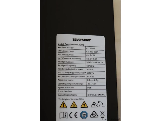 Zeversolar model zeverlution 1500 s zonne-omvormer - afbeelding 4 van  4