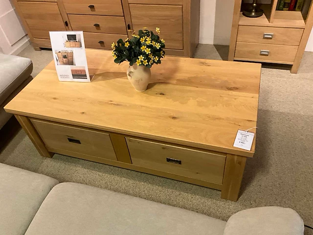 Zezi eiken salontafel - afbeelding 3 van  8