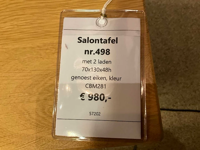 Zezi eiken salontafel - afbeelding 8 van  8