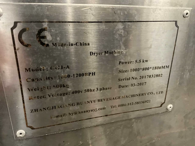 Zhangjiagang huanyu cgj-a rvs flessen droger (c) - afbeelding 5 van  5