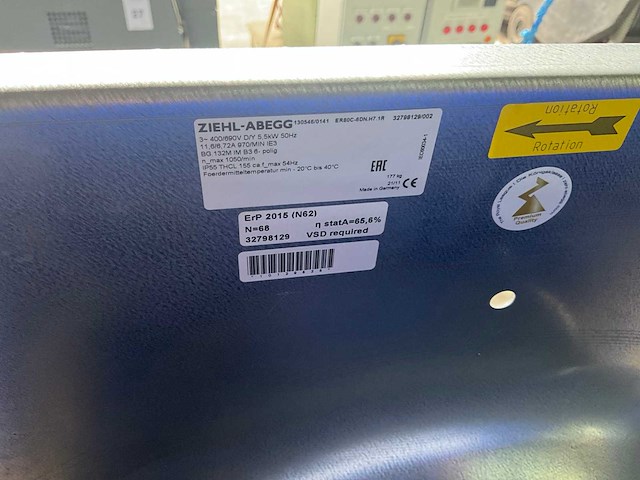 Zielh-abegg / siemens er80c-8dn.h7.1r ventilator - afbeelding 8 van  9