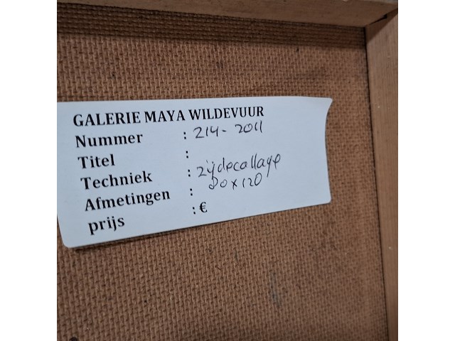 Zijdecollage, maya wildevuur (1944-2023) - afbeelding 8 van  8