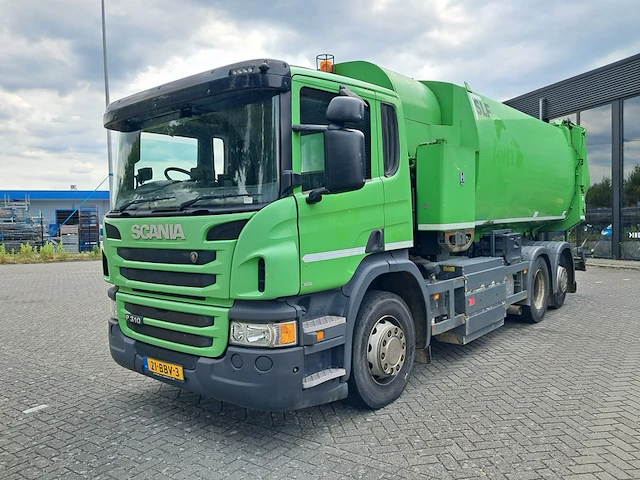Zijlader vuilniswagen, scania, p310, 2013 - afbeelding 55 van  57