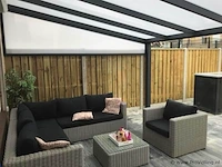 Zijspie, antraciet, 2,5 meter, helder - afbeelding 2 van  2