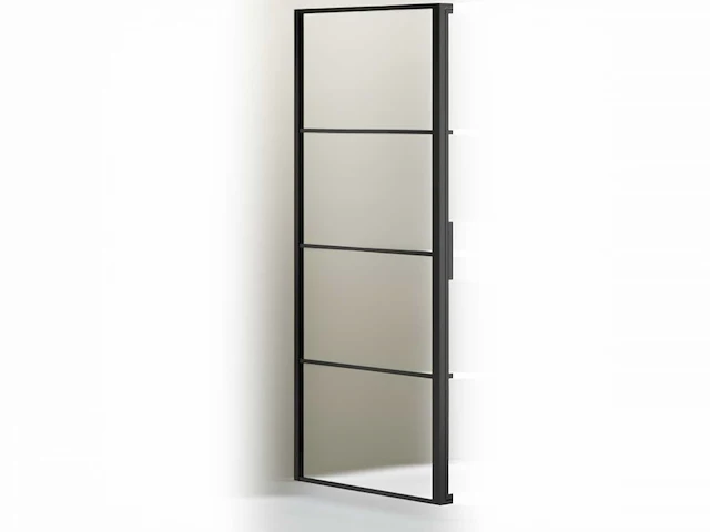 Zijwand frame anti kalk mat zwart - afbeelding 1 van  2