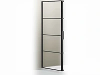 Zijwand frame anti kalk mat zwart - afbeelding 1 van  2