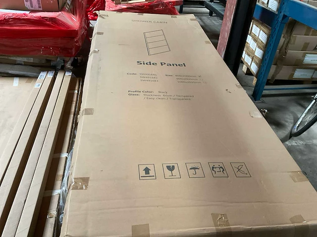 Zijwand frame anti kalk mat zwart - afbeelding 2 van  2