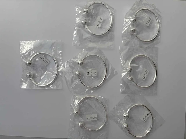 Zilveren armband (7x) - afbeelding 1 van  1