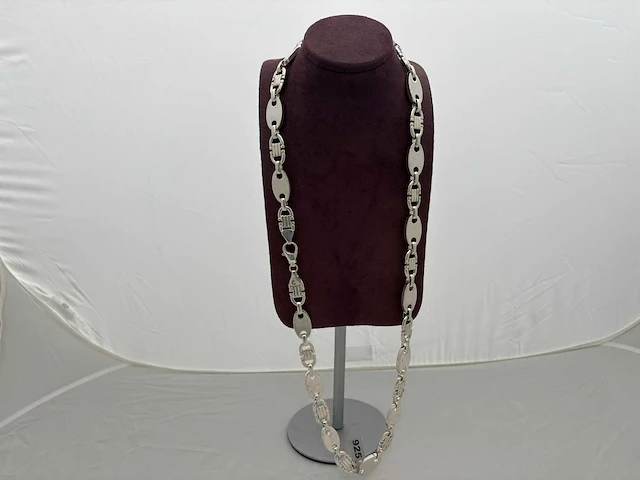 Zilveren collier - sieraad - afbeelding 1 van  2