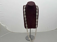 Zilveren collier - sieraad - afbeelding 1 van  2