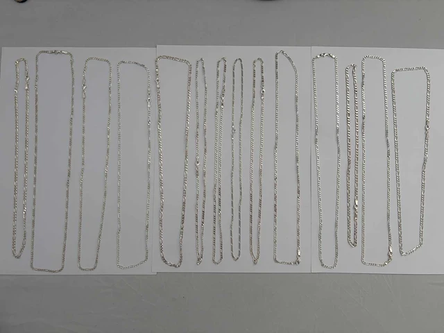 Zilveren collier (14x) - afbeelding 2 van  6
