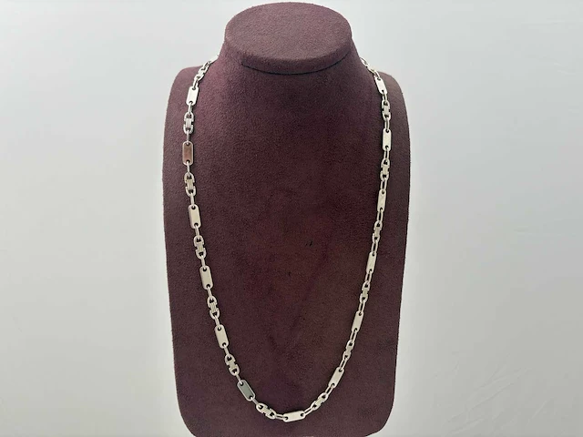 Zilveren collier (2x) - afbeelding 1 van  3