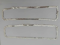 Zilveren collier (2x) - afbeelding 2 van  3