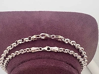 Zilveren collier (2x) - afbeelding 3 van  3