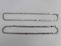 Zilveren collier (2x) - afbeelding 2 van  4