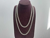 Zilveren collier (2x) - afbeelding 1 van  3