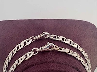 Zilveren collier (2x) - afbeelding 3 van  3
