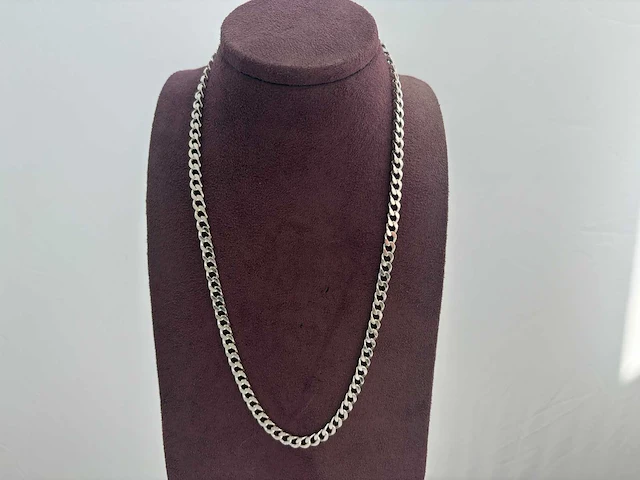 Zilveren collier (2x) - afbeelding 1 van  6