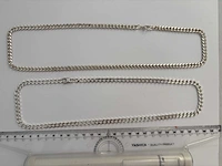 Zilveren collier (2x) - afbeelding 3 van  6