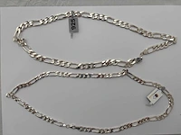 Zilveren collier (2x) - afbeelding 1 van  5