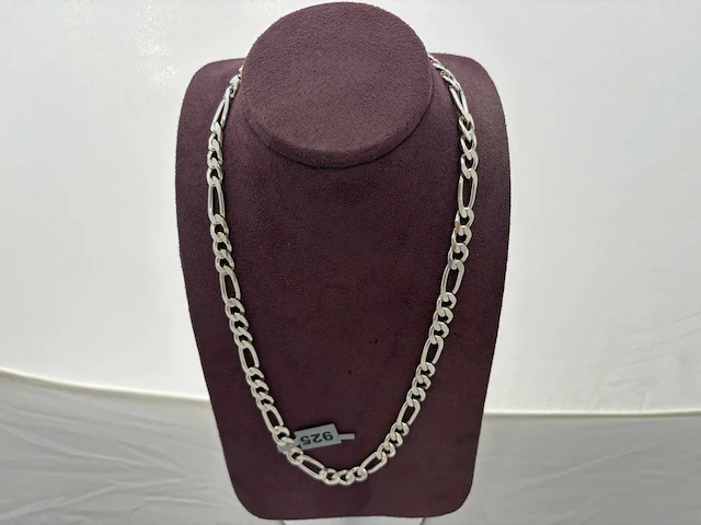 Zilveren collier (2x) - afbeelding 3 van  5