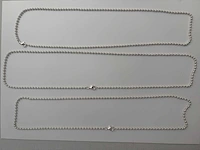 Zilveren collier (3x) - afbeelding 2 van  3