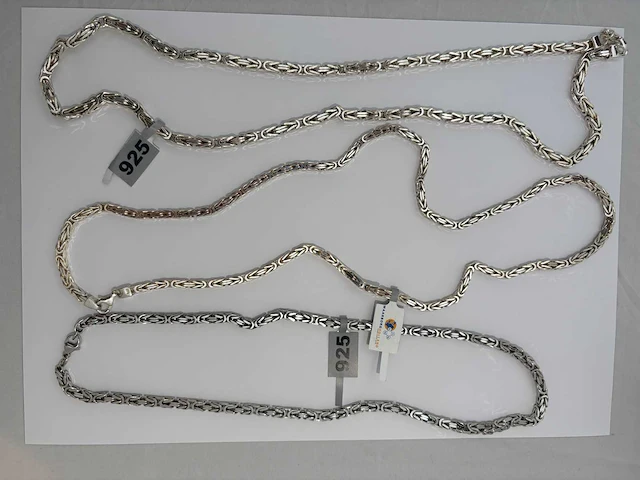 Zilveren collier (3x) - afbeelding 1 van  7