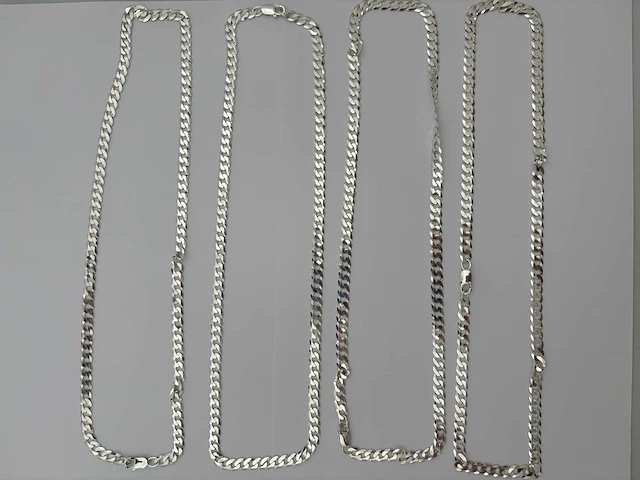 Zilveren collier (4x) - afbeelding 2 van  3