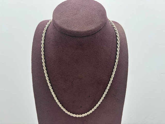 Zilveren collier (4x) - afbeelding 1 van  9