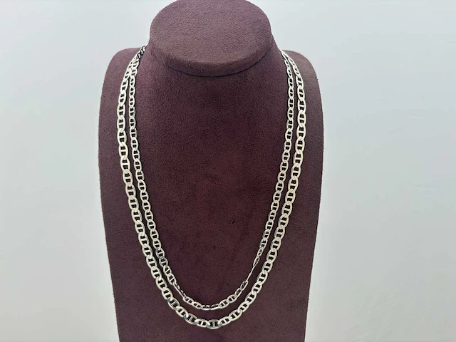 Zilveren collier (5x) - afbeelding 4 van  5