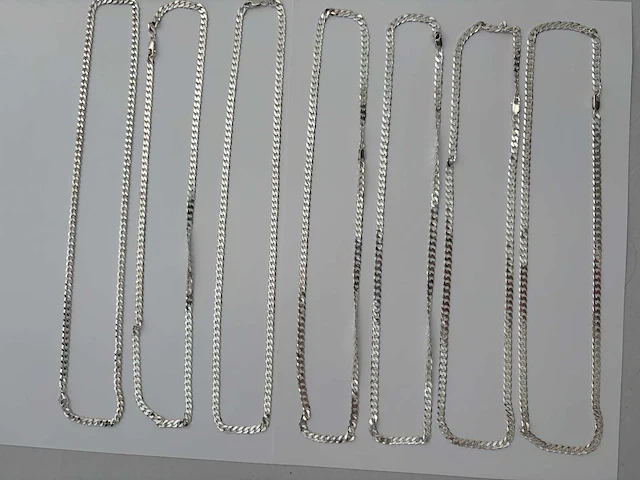 Zilveren collier (7x) - afbeelding 2 van  3
