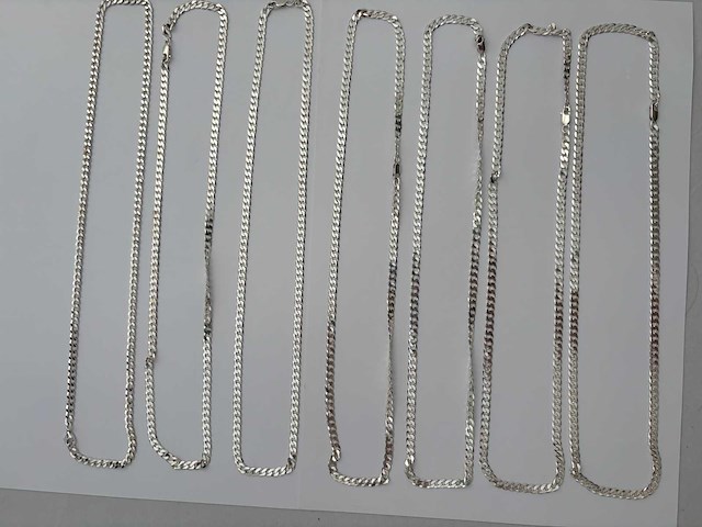 Zilveren collier (7x) - afbeelding 2 van  3