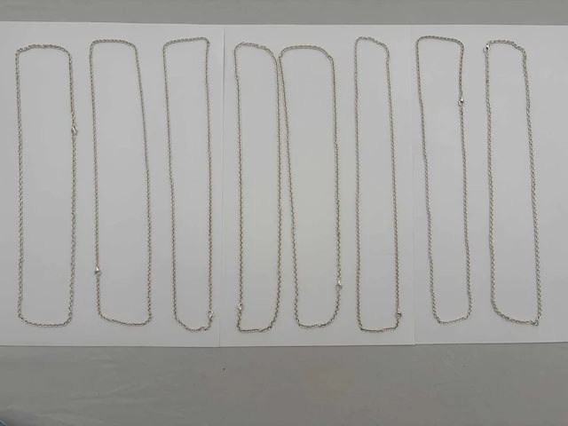 Zilveren collier (8x) - afbeelding 2 van  3