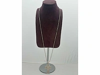 Zilveren collier met hanger - afbeelding 2 van  4