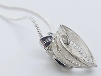 Zilveren collier met zoetwaterparel - afbeelding 7 van  7