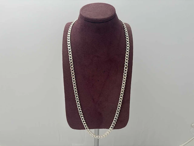 Zilveren collier - afbeelding 1 van  2