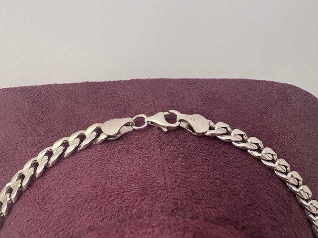 Zilveren collier - afbeelding 2 van  2