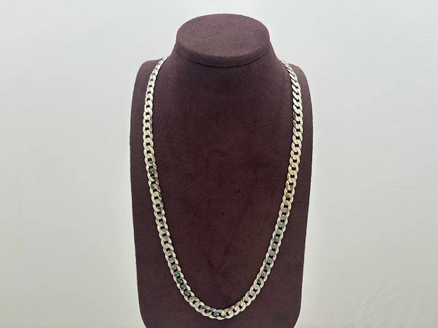 Zilveren collier - afbeelding 1 van  2